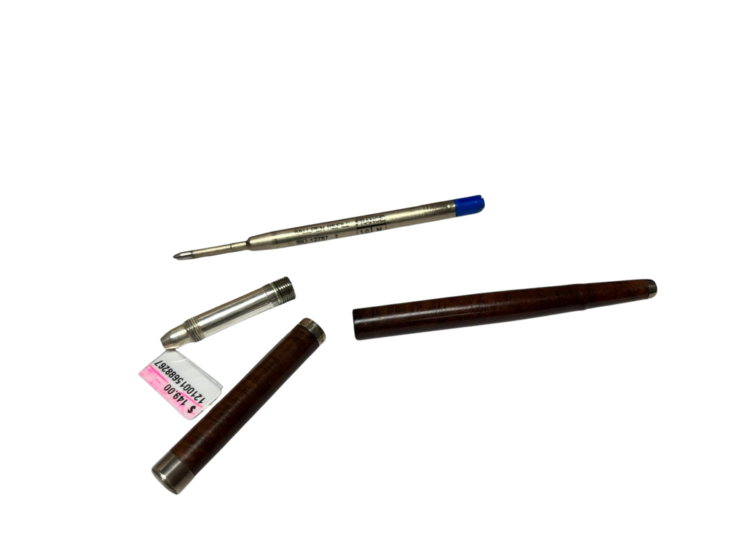 Trussardi Rollerball Pen Wood And Silver