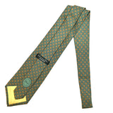 Christian Dior Green With Gold Dots Necktie