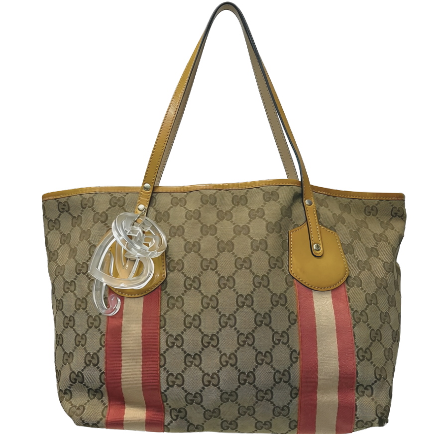 Gucci GG Canvas Web Jolie Tote Bag Main image