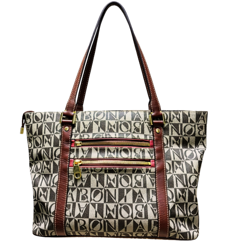 Bonia Monogram Tote Bag