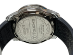Tissot T Touch II Titanium Watch Black Carbon Fiber Dial Rubber Strap