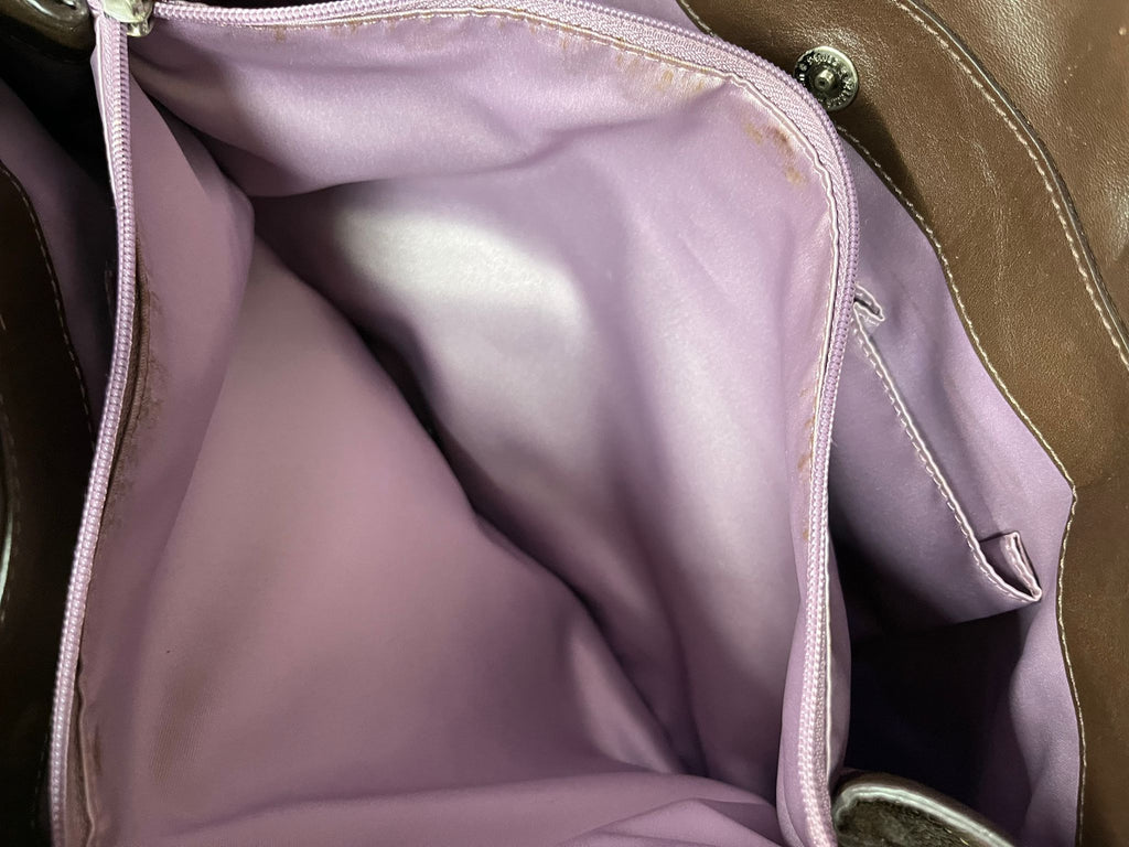 Coach Penelope Tote Bag Brown Pebbled Leather