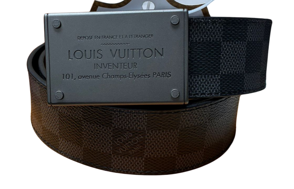 Louis Vuitton Neo Inventeur Belt Damier Graphite Canvas Ruthenium Finished Buckle
