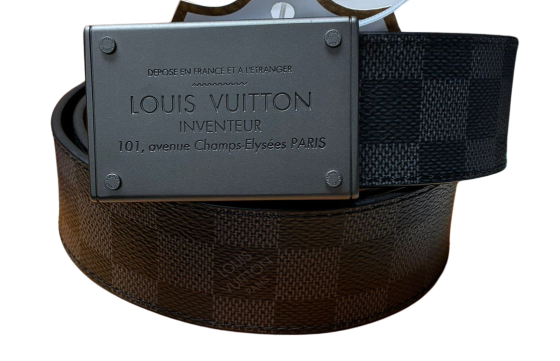 Louis Vuitton Neo Inventeur Belt Damier Graphite Canvas Ruthenium Finished Buckle