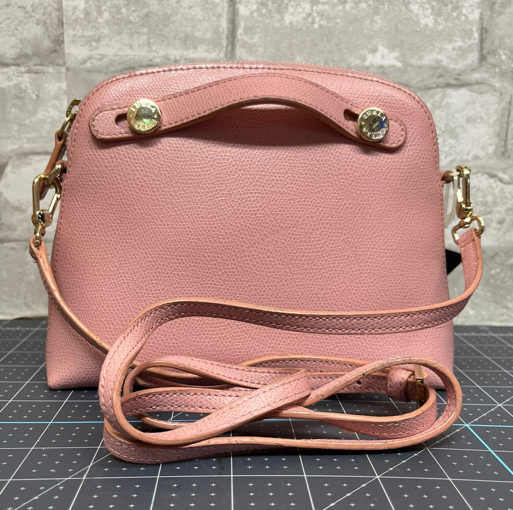 Furla Piper Mini Crossbody Bag Light Pink Leather