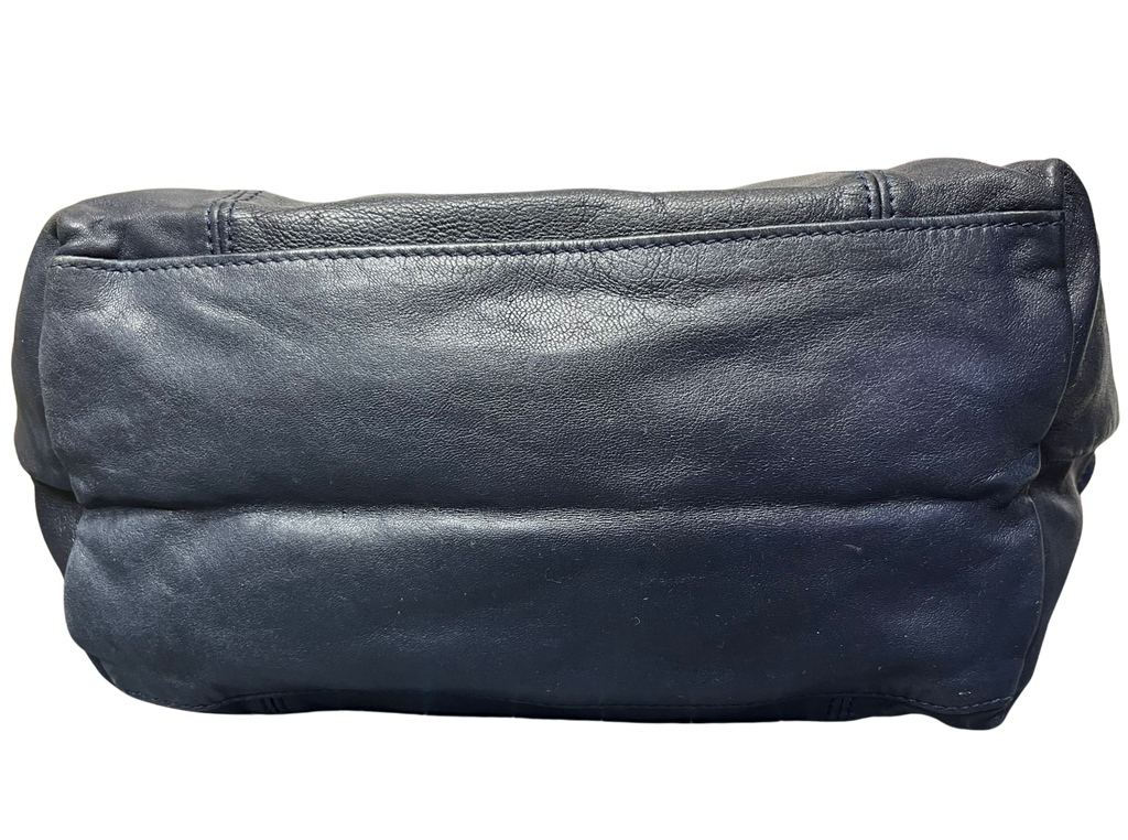 Longchamp Le Pliage Cuir Leather Top Handle Bag