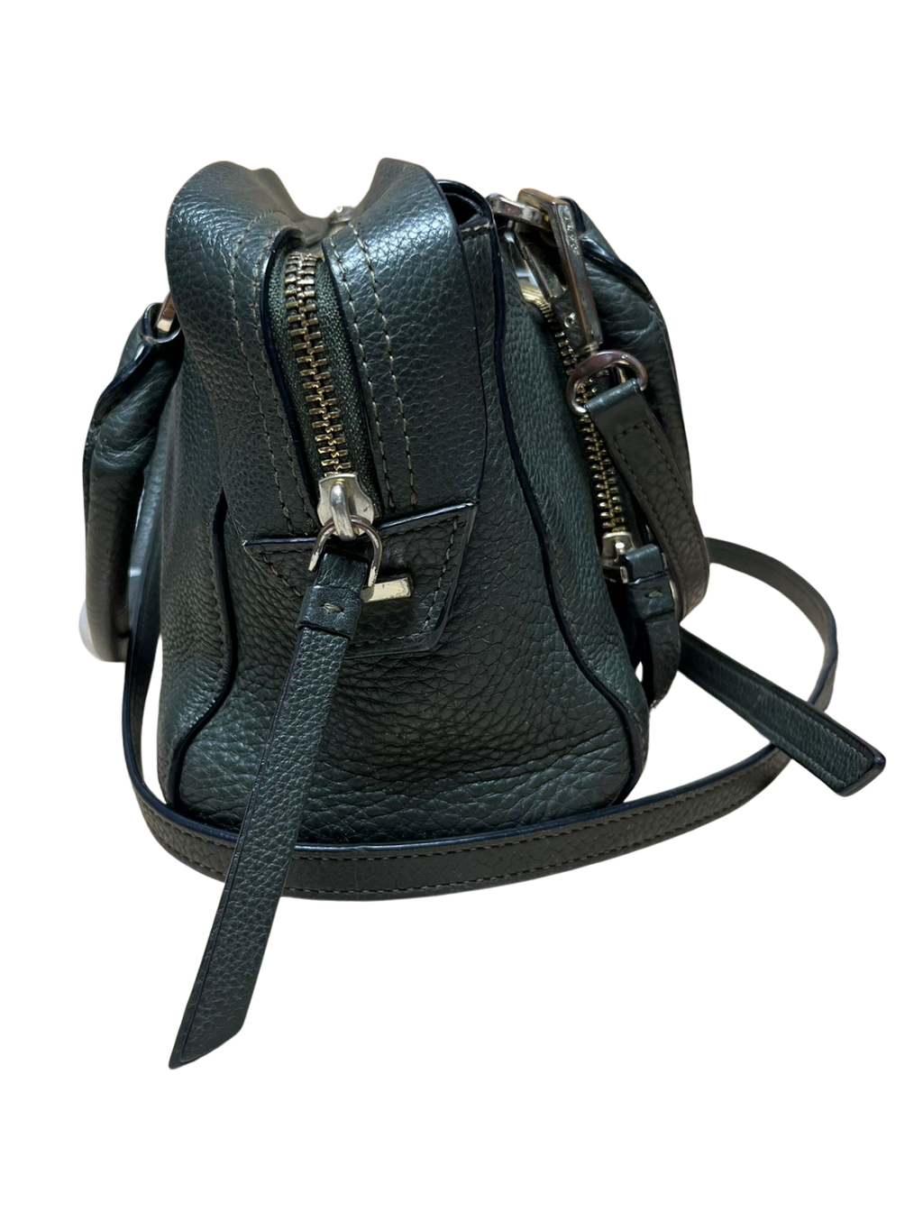 DKNY Leather Satchel Green