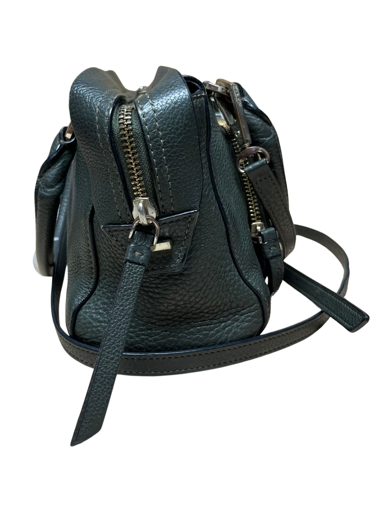 DKNY Leather Satchel Green