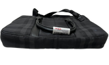 Burberry Charcoal Check Briefcase Document Bag