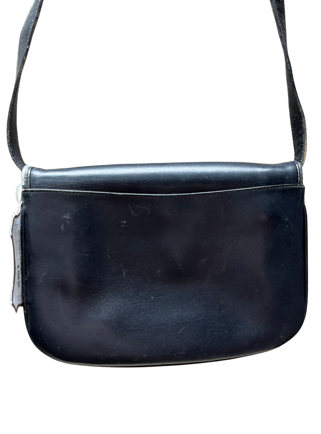 Vintage Lancel Paris Black Leather Shoulder Bag