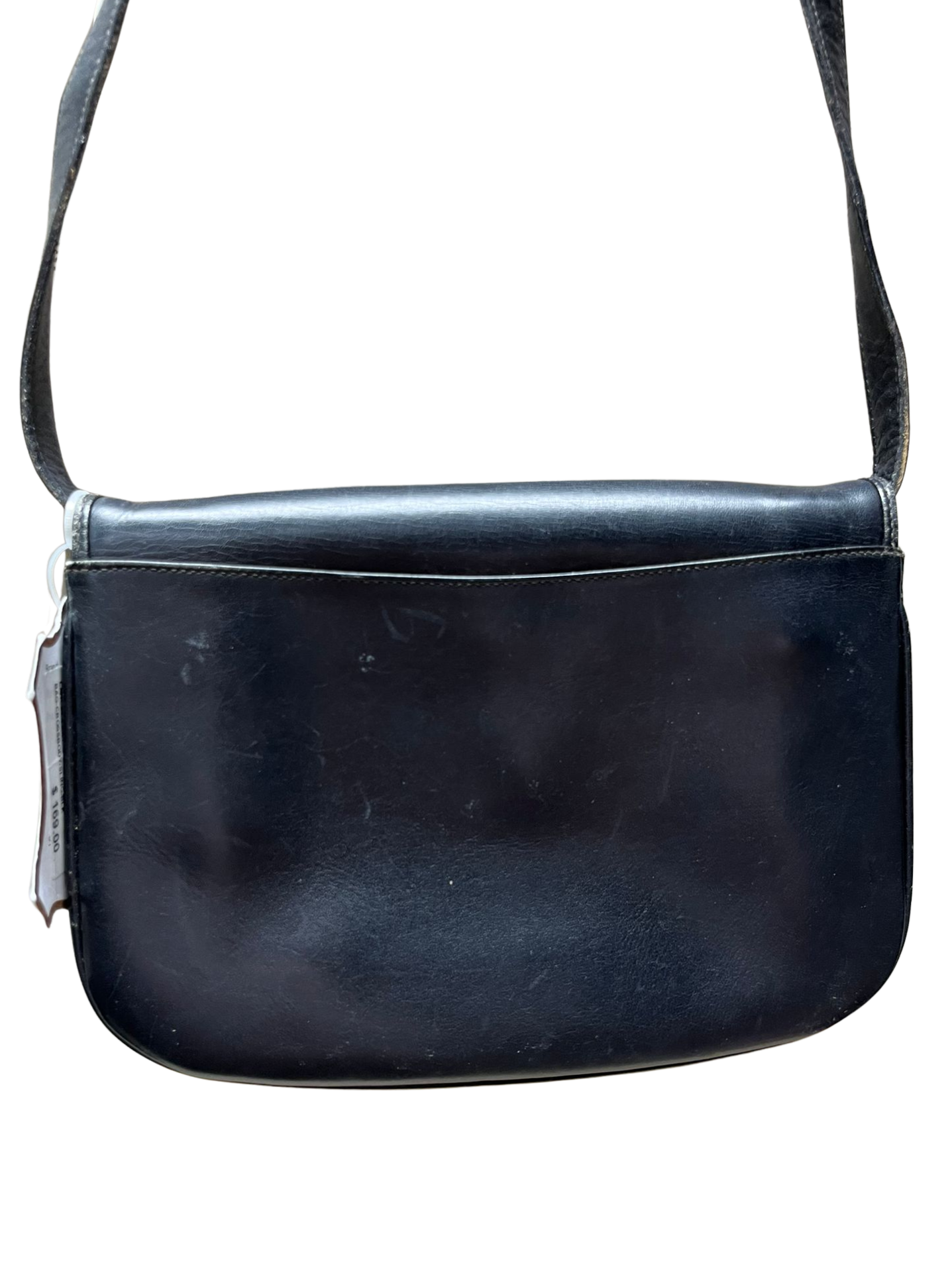 Vintage Lancel Paris Black Leather Shoulder Bag