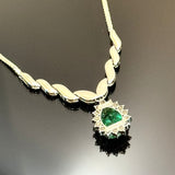 PT850/PT900 Emerald Diamond Necklace