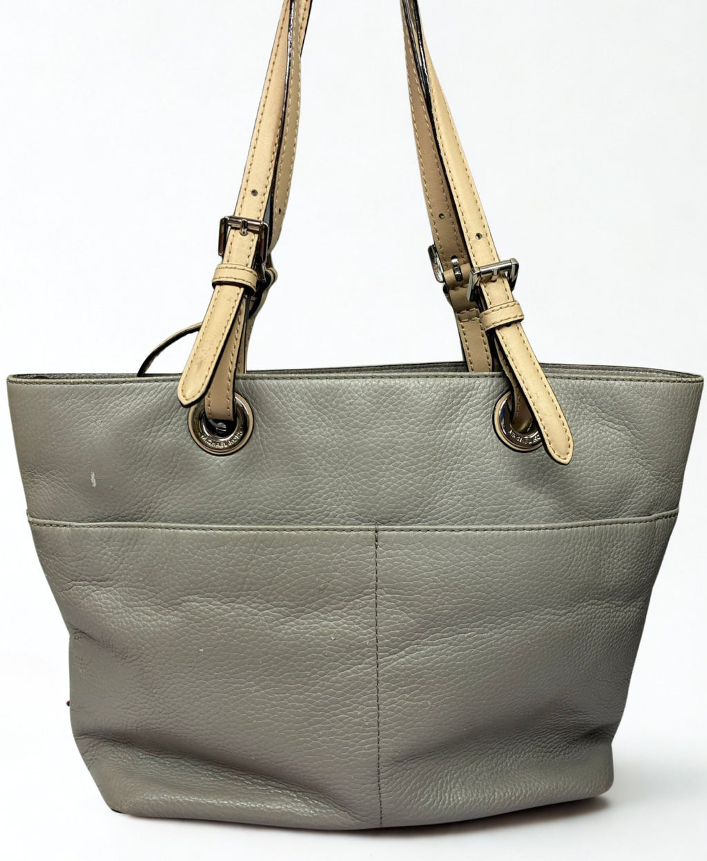 Michael Kors Bedford Top Zip Leather Pocket Tote Bag
