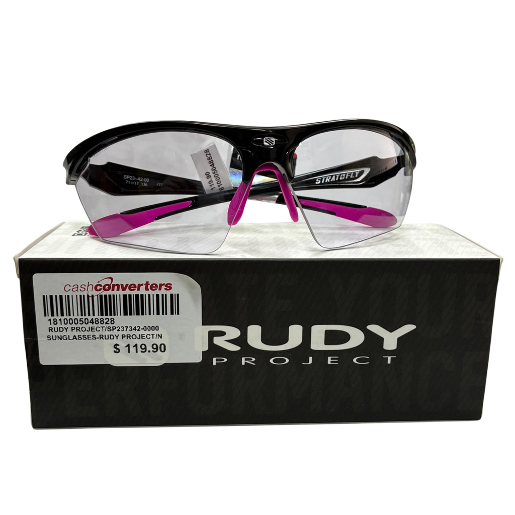 Rudy Project SP2373420000 Stratofly Sunglasses Black Gloss Pink Frame ImpactX Photochromic 2 Black Lenses