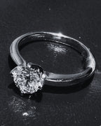 750WG 0.74 Carat Diamond Ring VS2 GIA