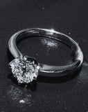 750WG 0.74 Carat Diamond Ring VS2 GIA