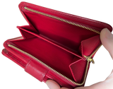 Prada Saffiano Metal Lampo Wallet 1M1225 Fuoco