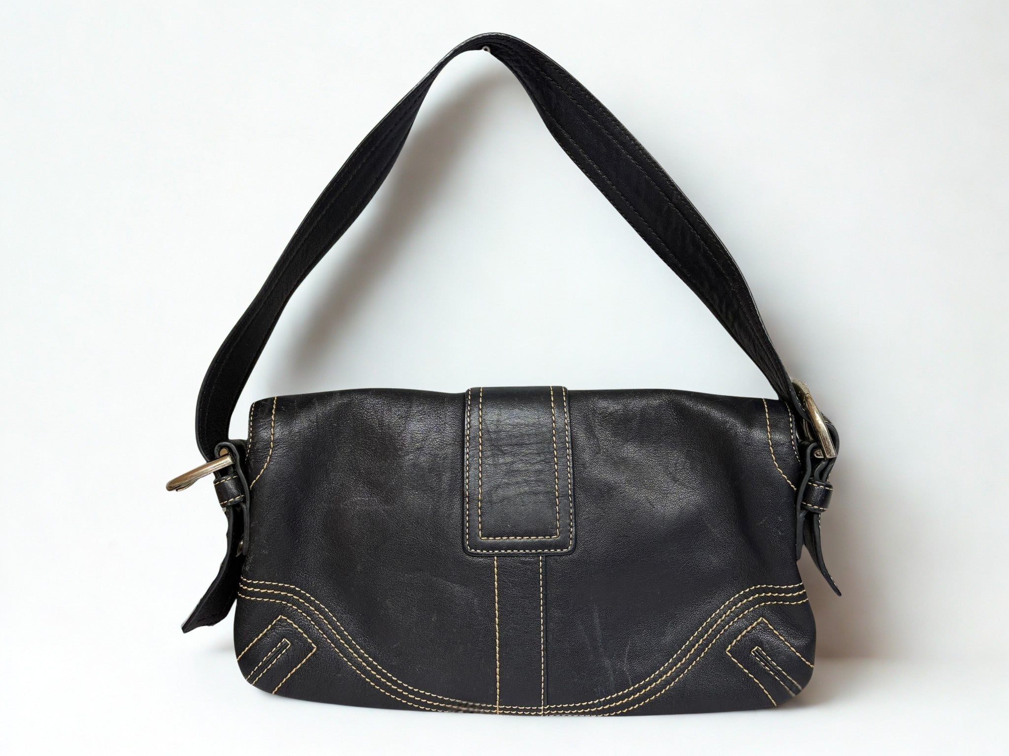 バッグ COACH Flap Soho Cotton Lether handbag Coach Soho Flap Shoulder Bag – Cash Converters