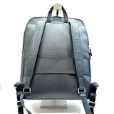 Tumi Navy Leather Backpack