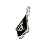 18KWG Natural Tsavorites (Garnet), Onyx & Diamond Pendant