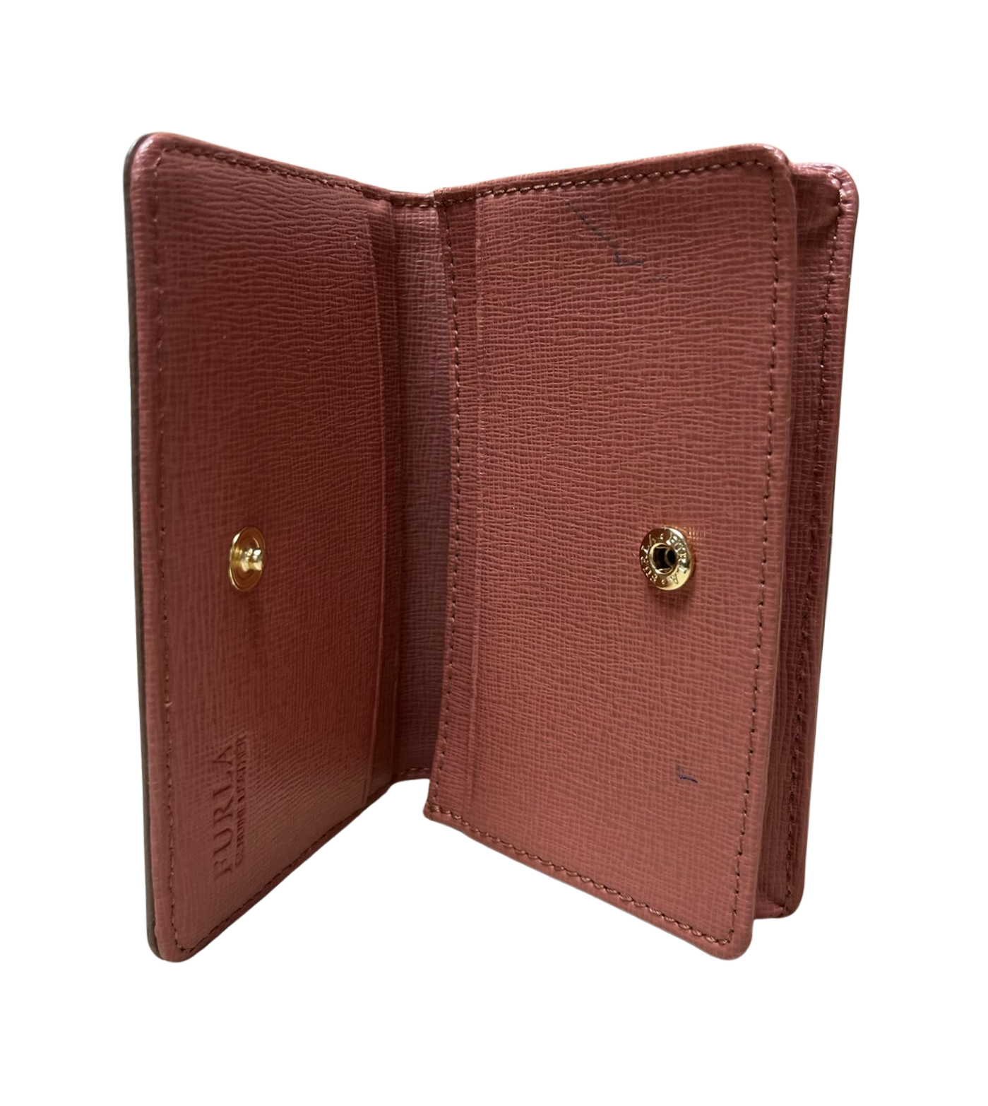 Furla Yellow Leather Card Case
