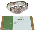 Rolex 176200 Oyster Perpetual Red Grape Sunray Dial