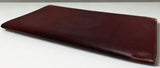 CARTIER Bordeaux Leather Bifold Long Wallet Purse Card Case
