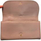See By Chloe Hana Long Wallet Pebbled Leather Signature Braided O Ring And Dangling Key Charms