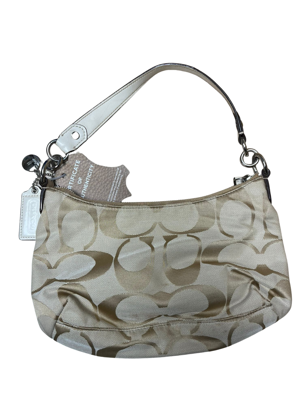 Coach Signature Stripe Demi Shoulder Bag  F19218