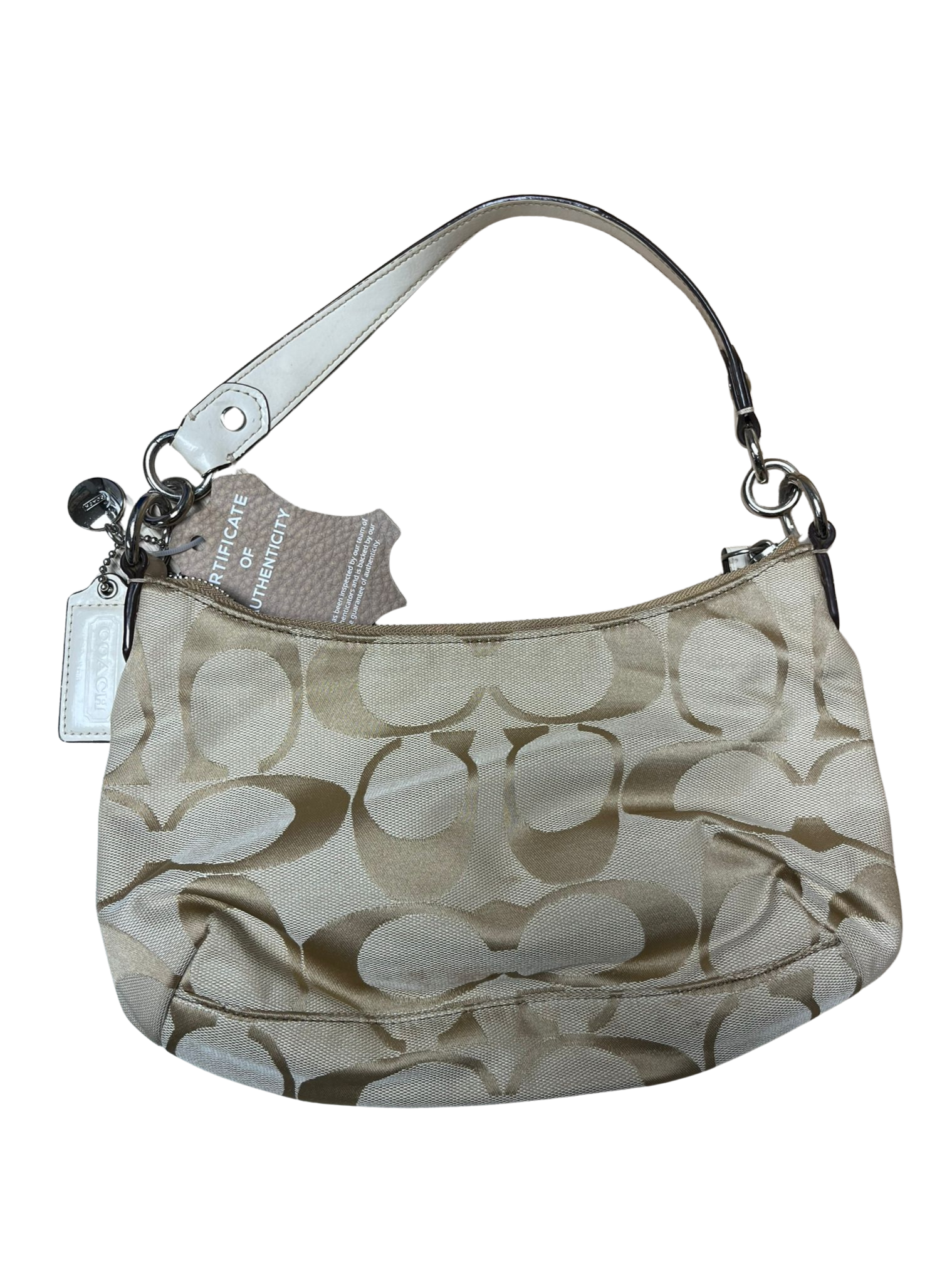 Coach Signature Stripe Demi Shoulder Bag  F19218
