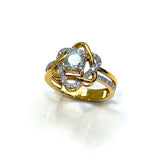 18KYG Diamond Star Ring