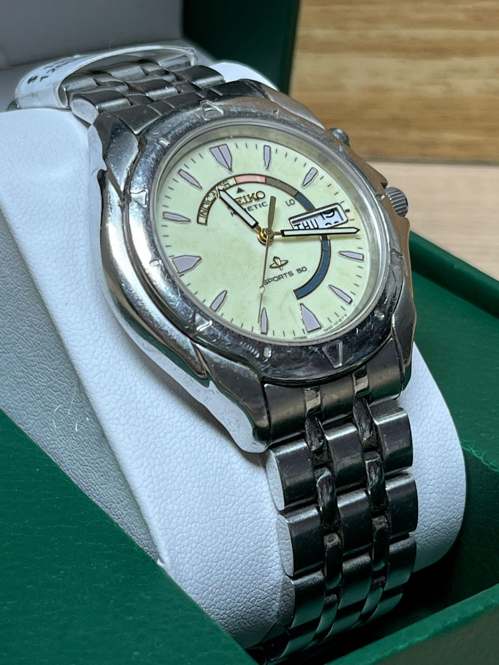 Vintage Seiko Kinetic Sports 50 5M430B10