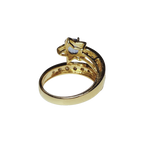 18KYG Celestial Themed Sapphire And Diamond Dress Ring 6.5GM