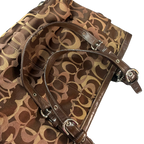 Coach E0932 F13762 Mahogany Signature C Pleated Gallery Tote
