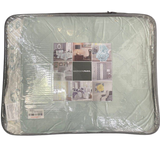 Madison Park Cotton Quilt Set Floral Print KingCal King Light Teal 6 Piece Aqua