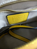 Coach Mustard Yellow Leather Mini Bennett Satchel