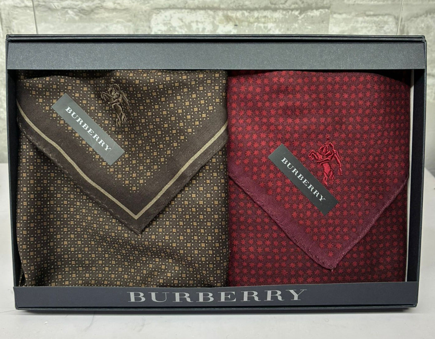 Burberry Checkered Handkerchief Set Of 2 Main image