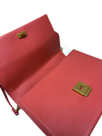 Charles And Keith CK2807011502 Front Flap Chain Handle Crossbody Bag Brick
