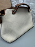 Fendi By The Way Canvas Shoulder Bag Ivory