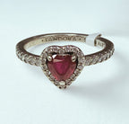Pandora Elevated Red Heart Ring