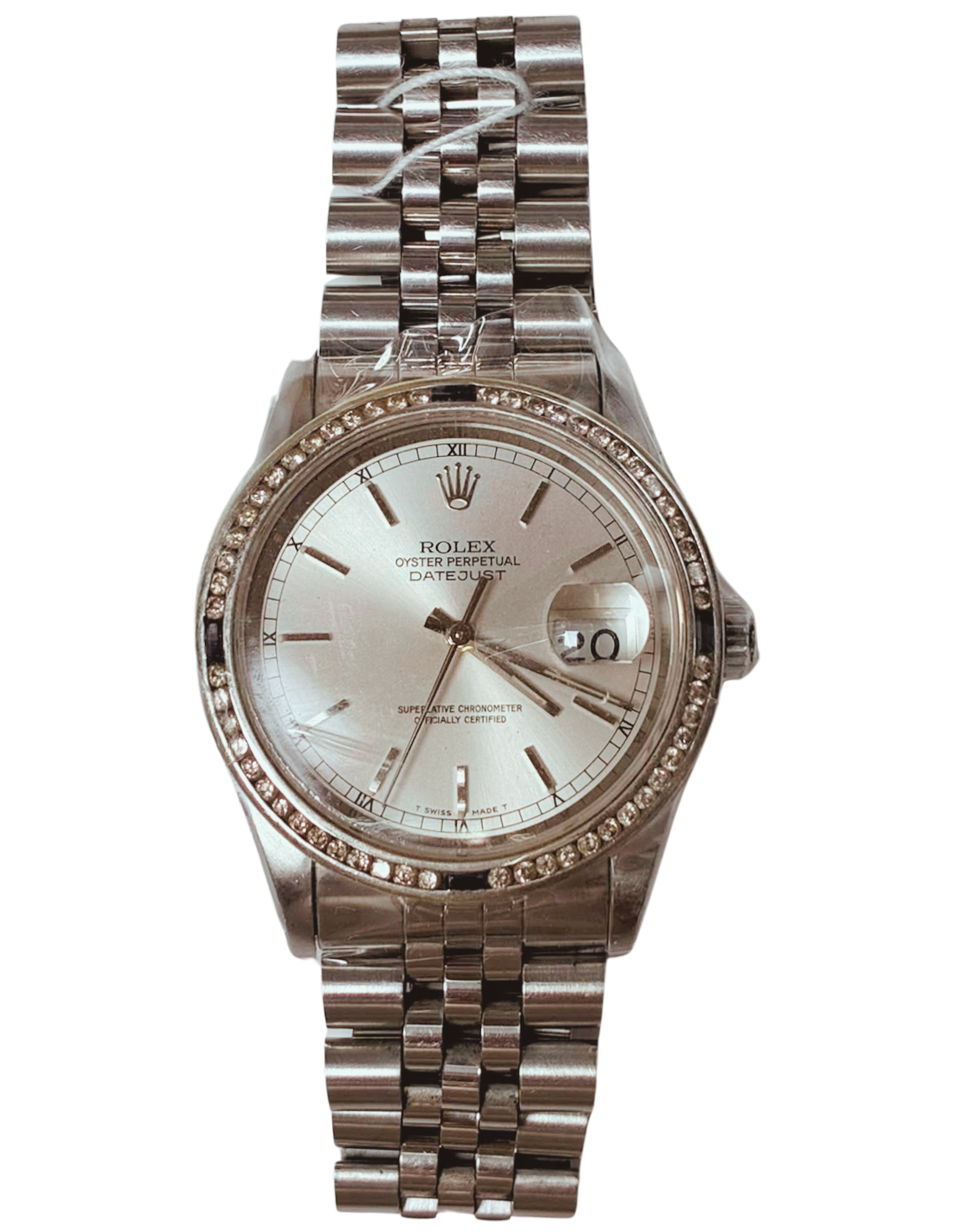 Rolex 16234 Datejust 36 Custom Diamond Bezel