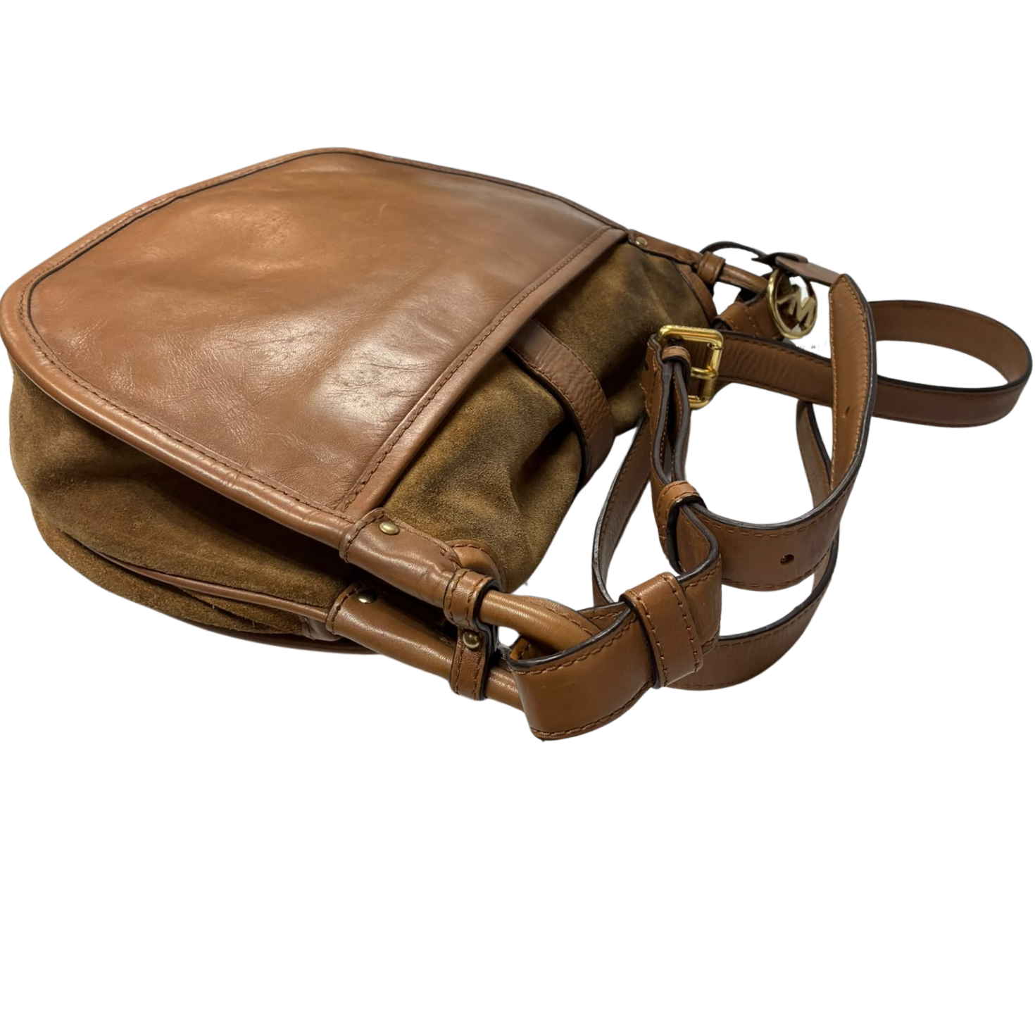 Michael Kors Jamie Suede Saddle Bag Secondary image