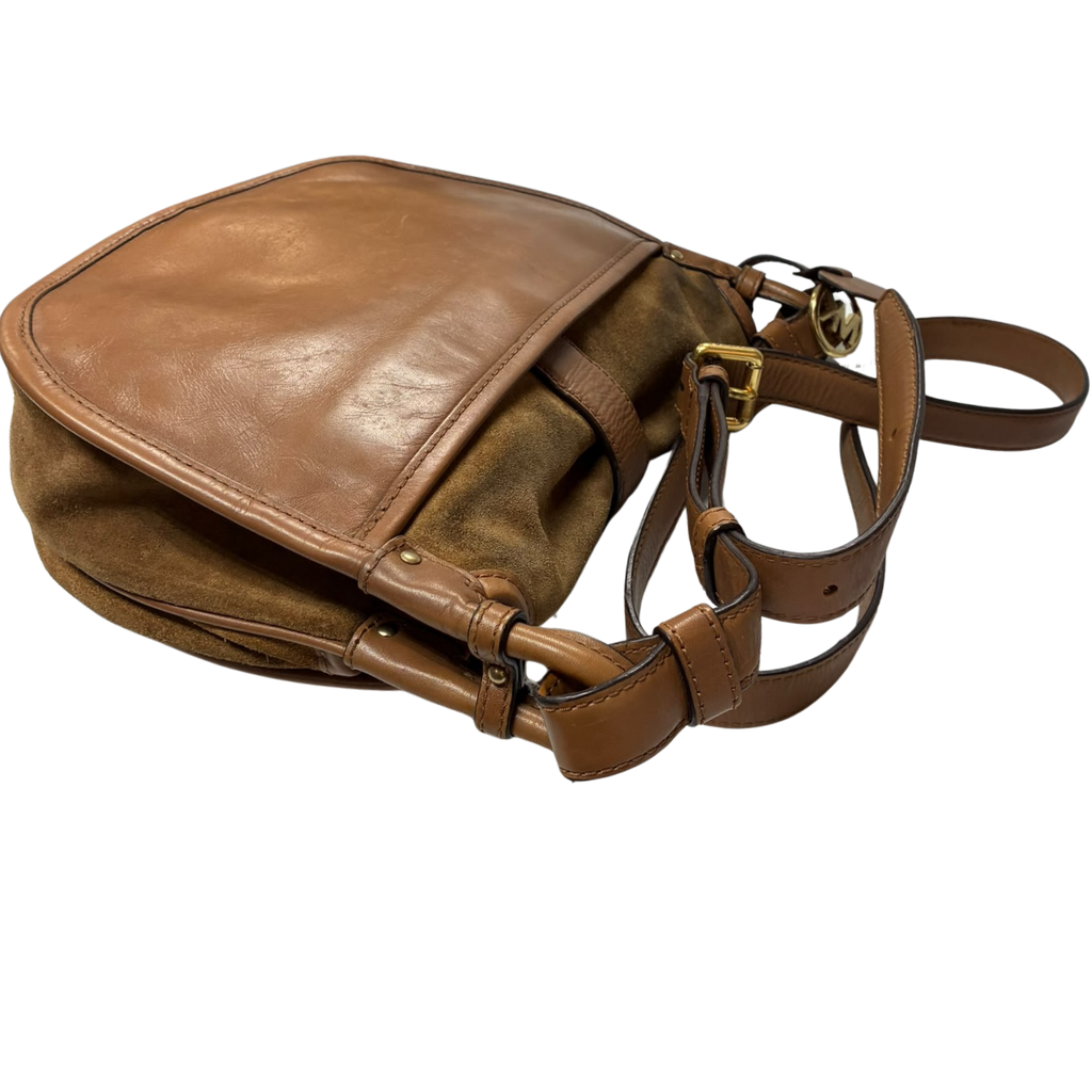 Michael Kors Jamie Suede Saddle Bag