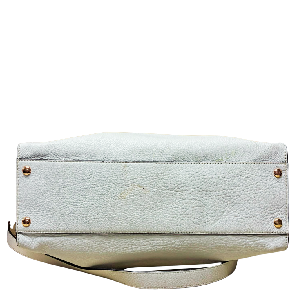Michael Kors Hamilton East West Large Satchel Ivory