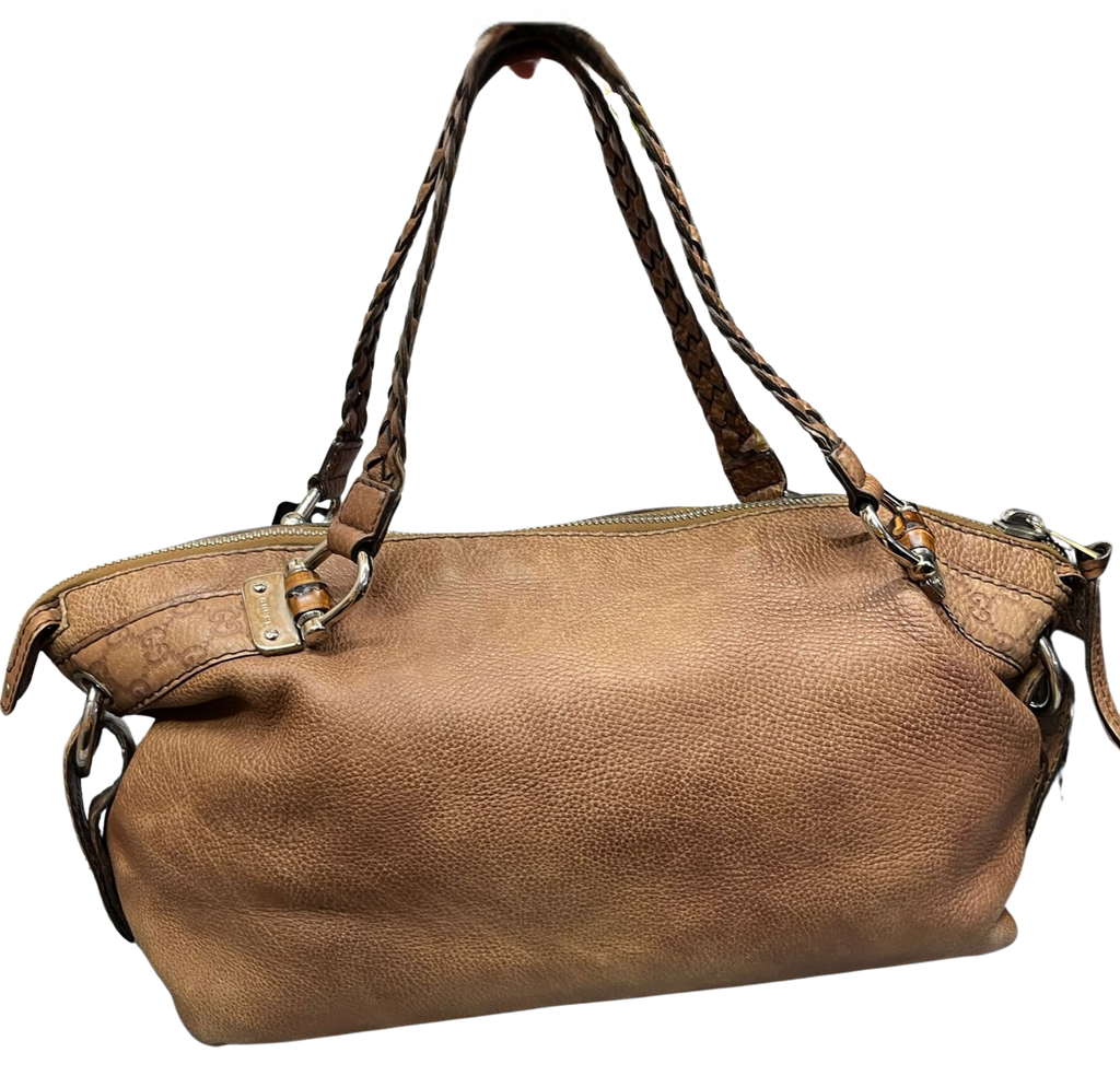 Gucci Bamboo Bar Shoulder Bag brown