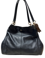 Coach Black Leather Phoebe Madison Shoulder Bag
