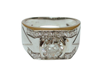 750WG Diamond Mens Ring 7.2GM