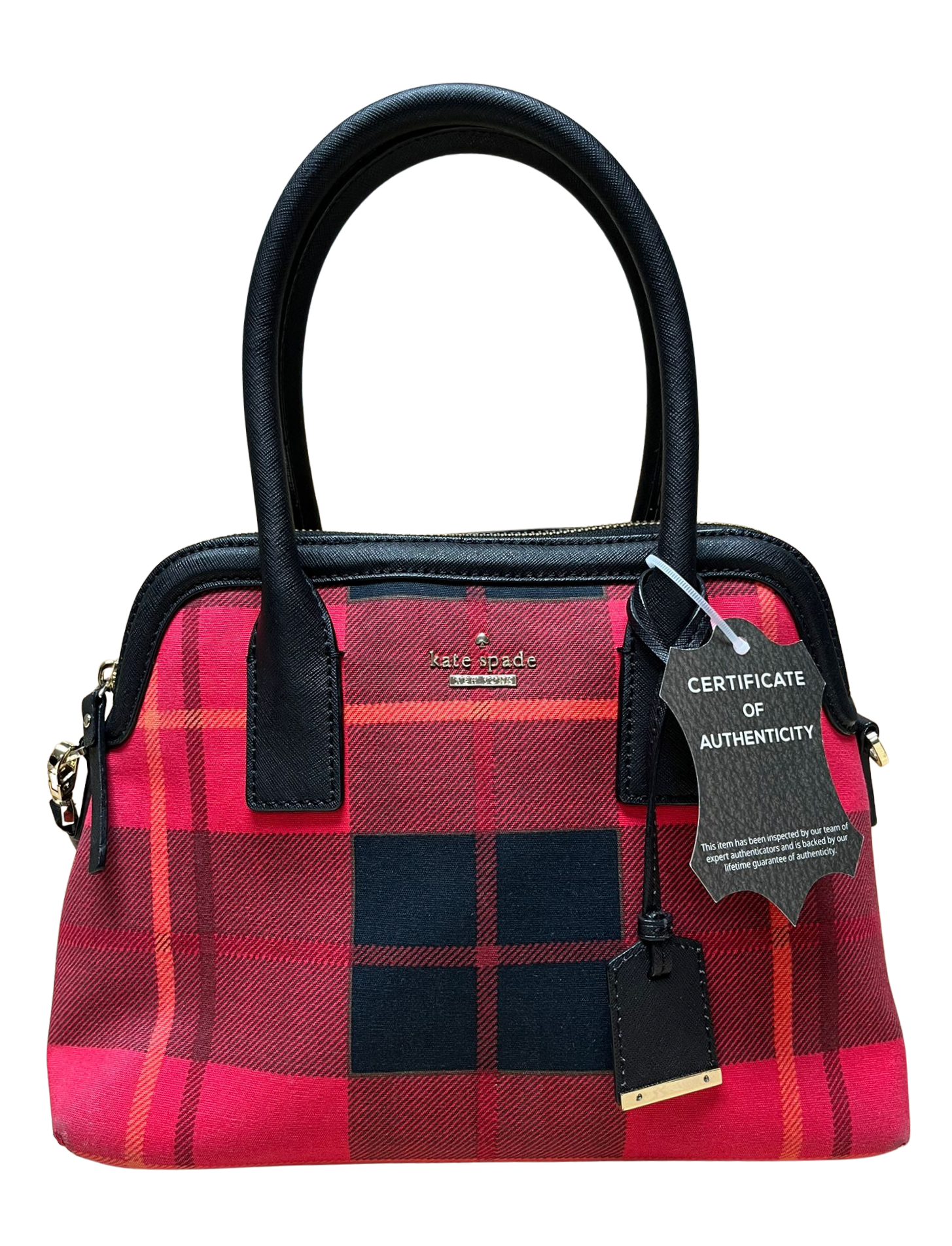 Kate Spade New York Cameron Street Plaid Maise Satchel Bag PXRU5962