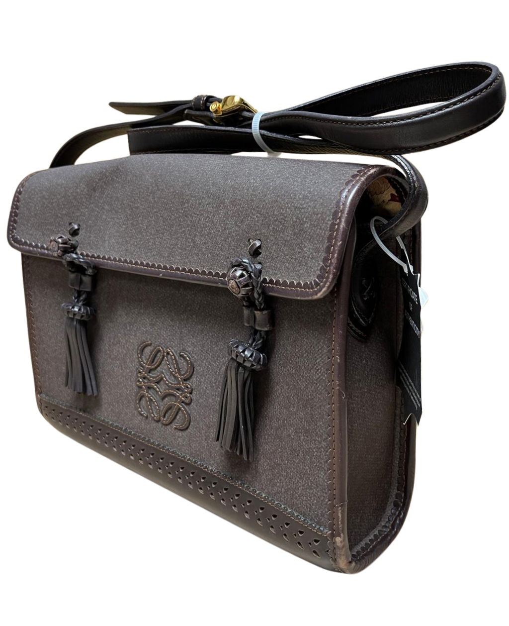 Loewe Anagram Canvas Shoulder Bag