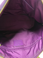 Coach Ava Chain Tote Dark Berry Or Plum Pebble Leather
